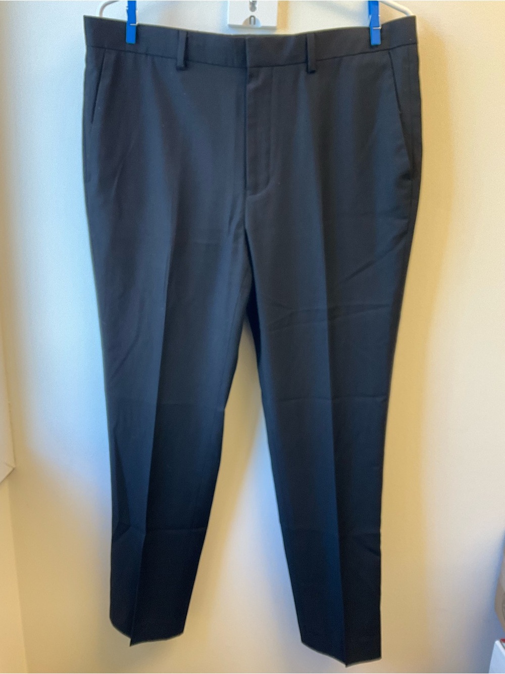 Topman Black Slim Dress Trousers